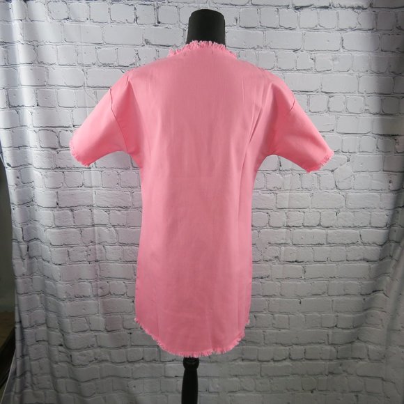 Women's Short Sleeve Straight Fit Dress - Picture 5 of 5
